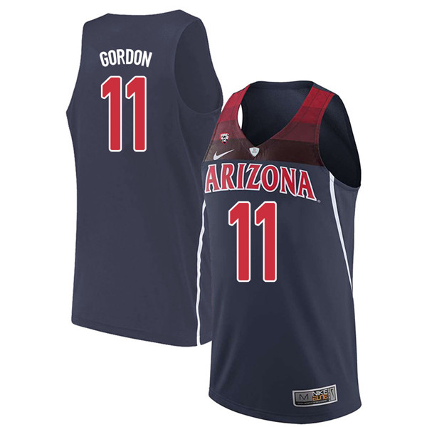 2018 Men #11 Aaron Gordon Arizona Wildcats College Basketball Jerseys Sale-Navy